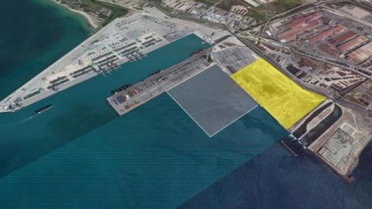il quinto sporgente del porto di Taranto (grafica fornita da Autorità Sistema Portuale Mar Ionio)