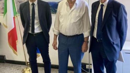 Il Ministro Pichetto Fratin, Il Presidente Mantovanelli e l'Ad Stravato